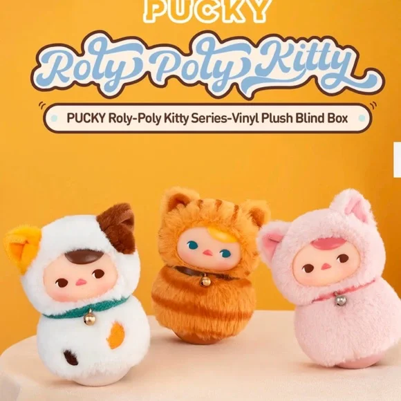 PUCKY Roly-Poly Kitty Series-Vinyl Plush Blind Box(pick one) - Picture 5 of 8